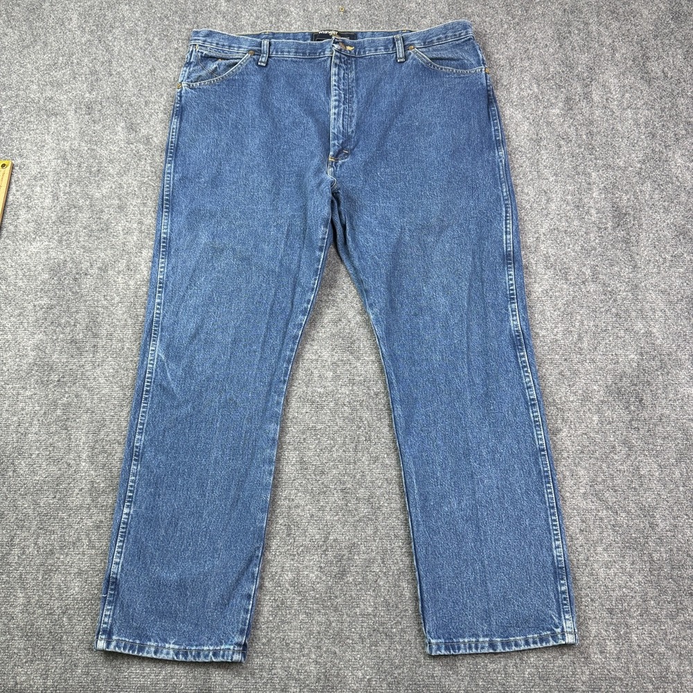 Wrangler George Strait Jeans Mens 42x30 Medium Wash Blue Straight Leg Denim